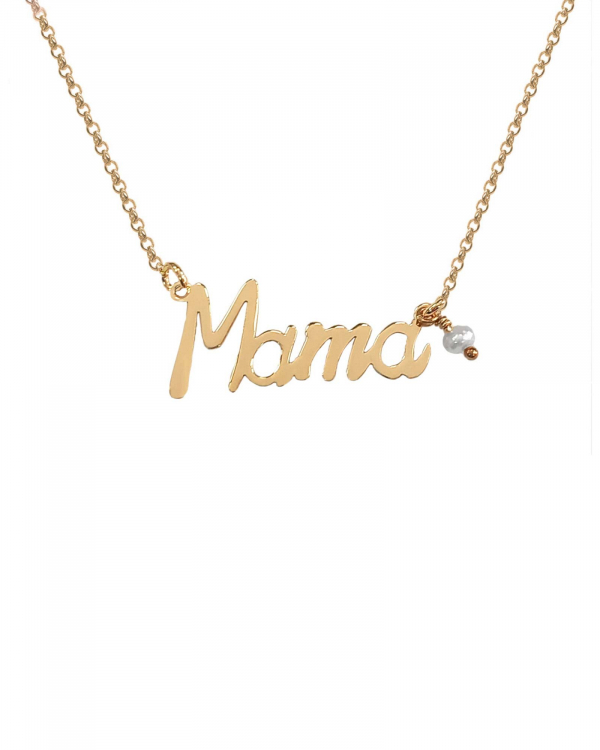 Collar Mamá Perla Oro