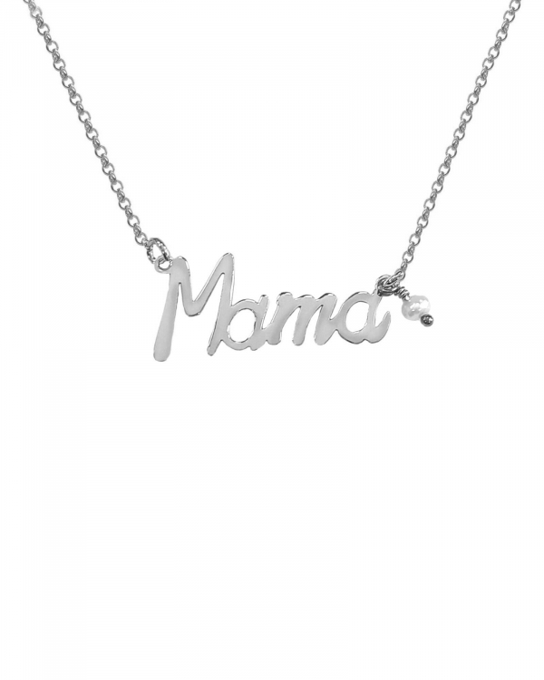 Collar Mamá Perla Plata