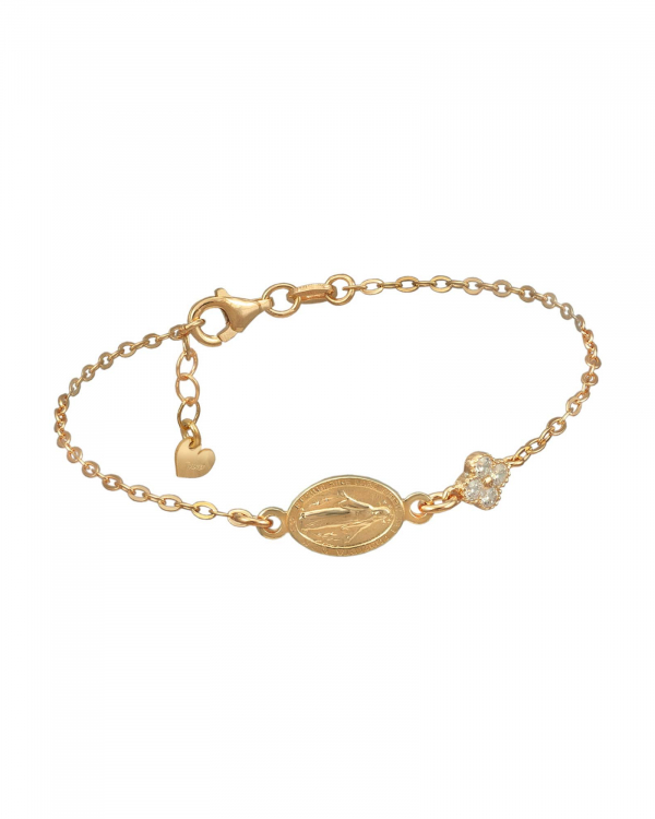 Pulsera Milagrosa Trébol Oro