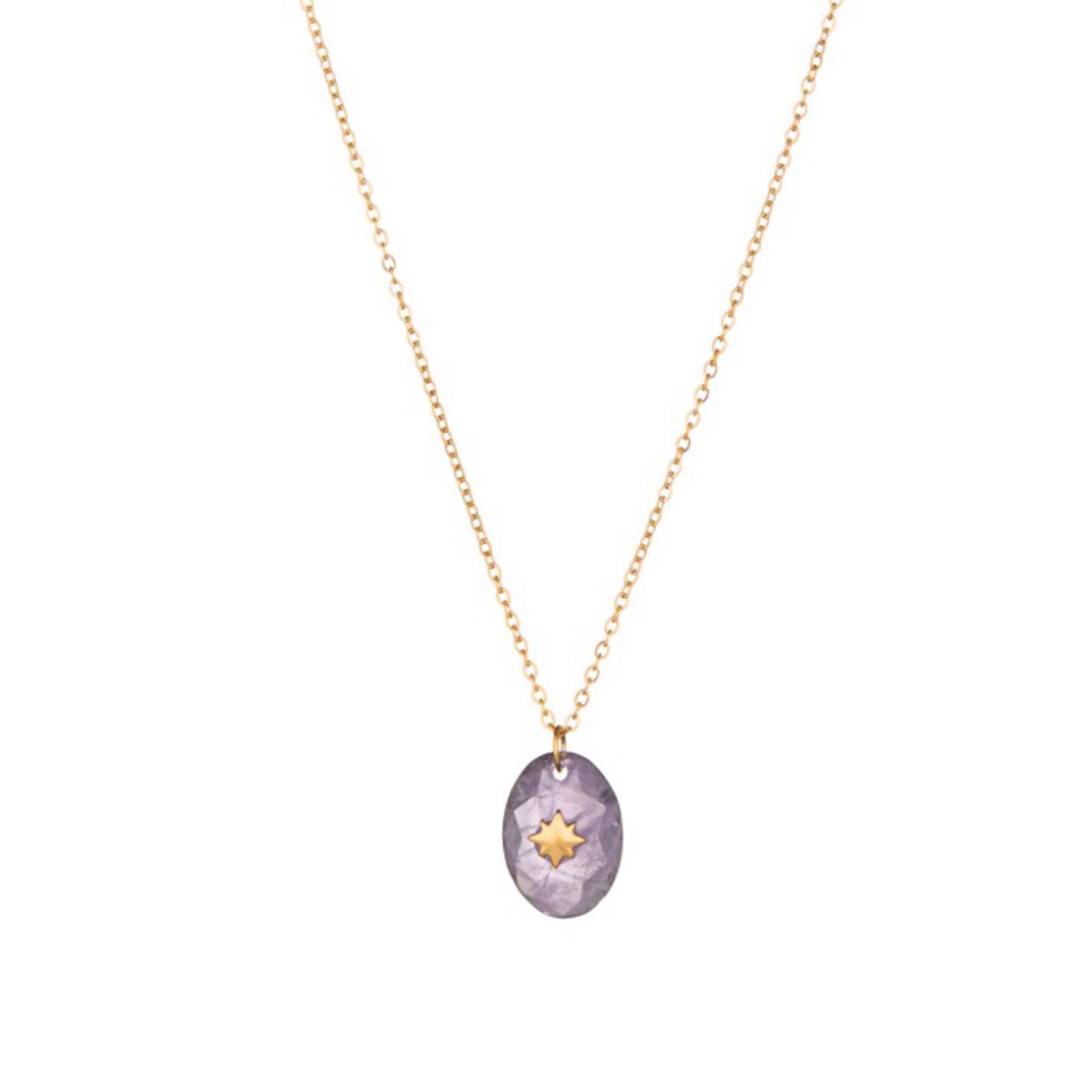 Collar Mitra Amatista Gold