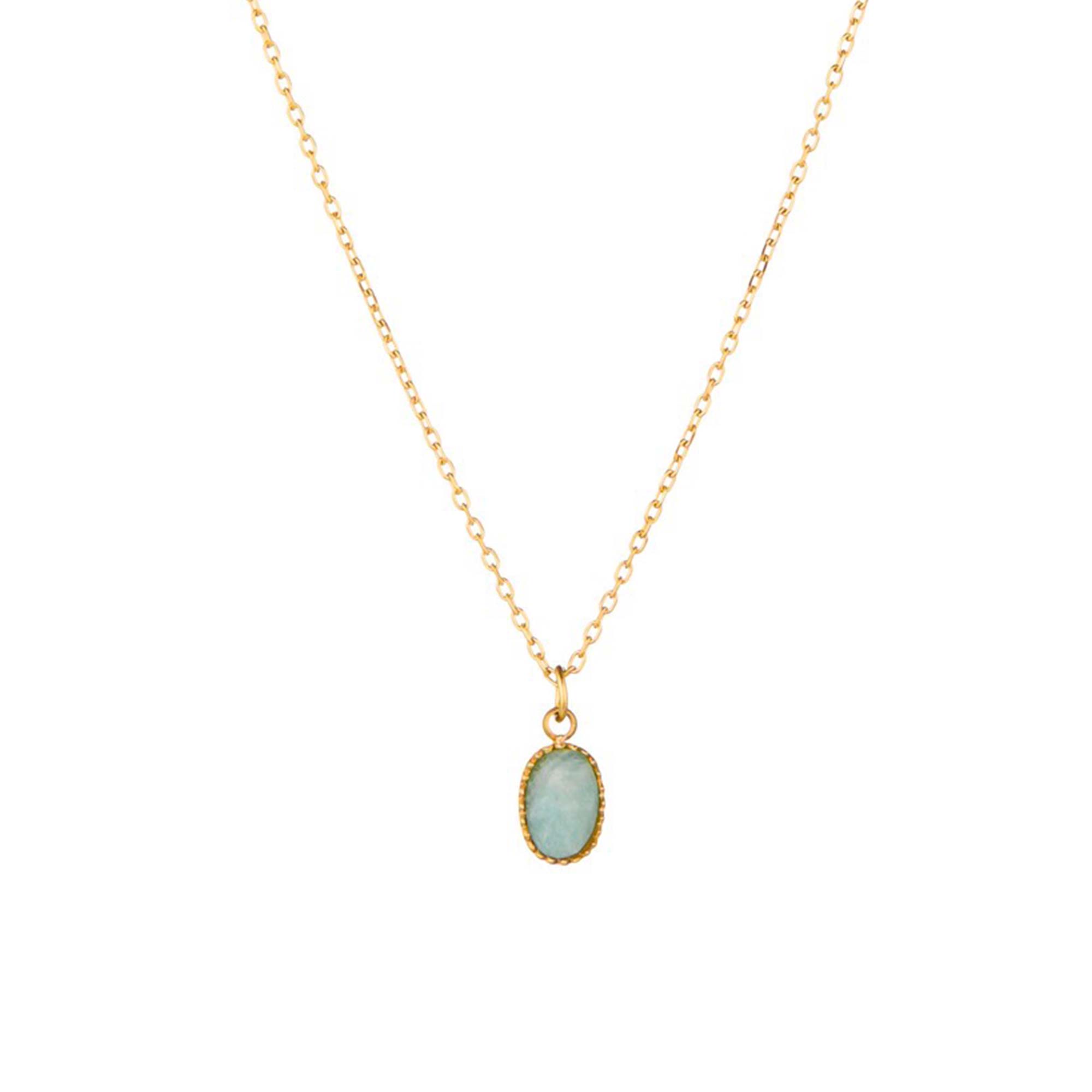 Collar Tami Amazonita Gold