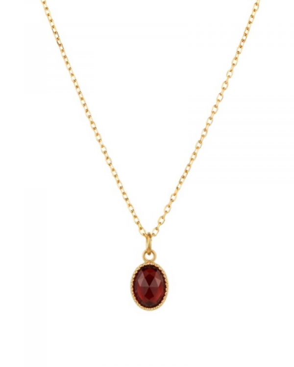 Collar Tami Ónix Rojo Gold