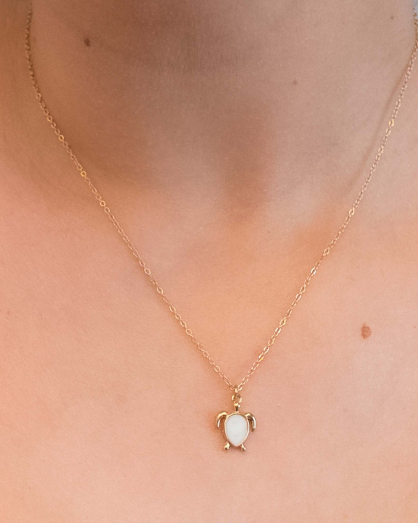 Collar Tortuga Nacar Gold