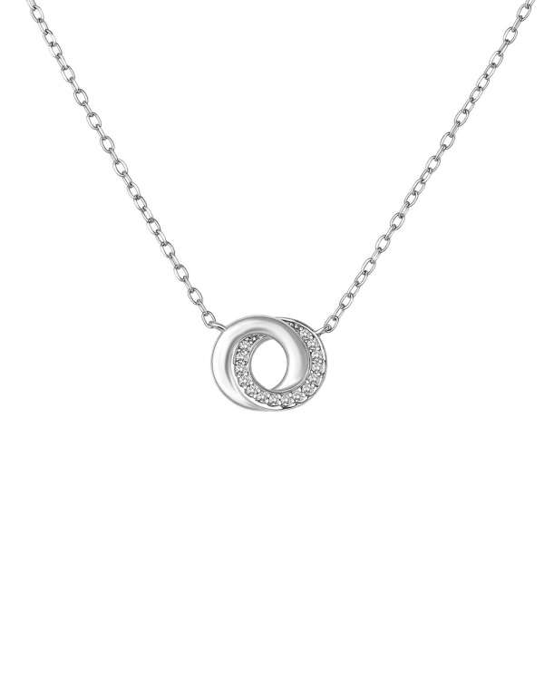 Collar Círculos Entrelazados Plata