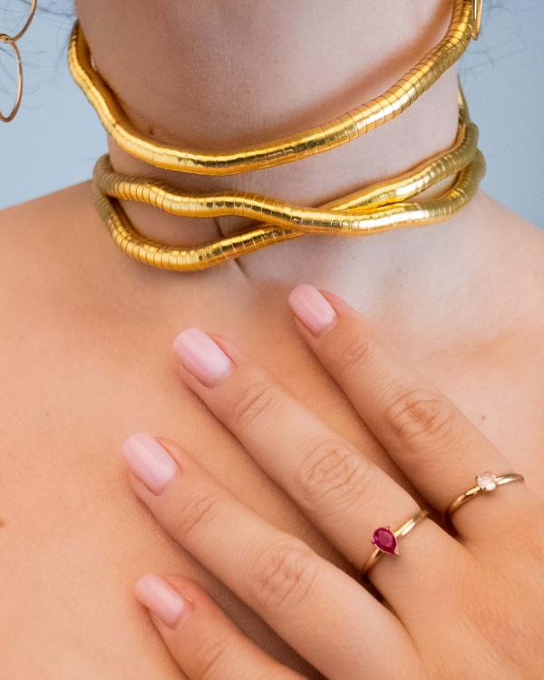 Collar Flexi Dorado