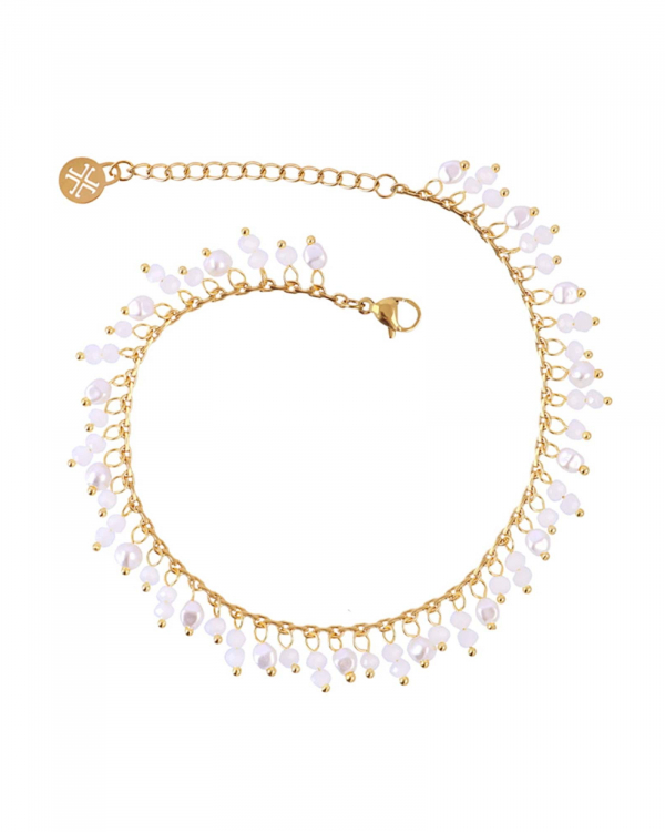 Tobillera Perpie Blanca Gold