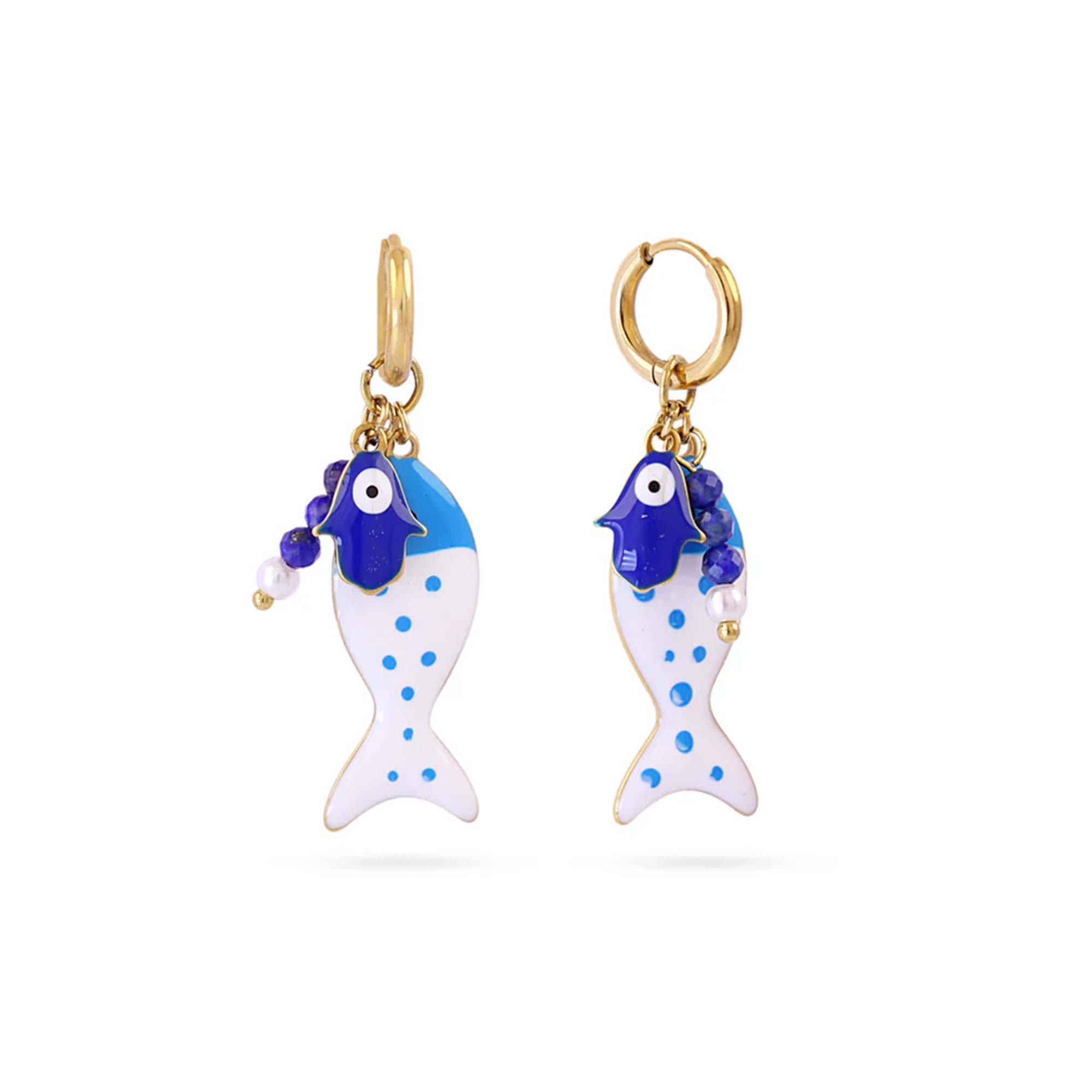 Aros Gran Pescao Blanco Gold - Imagen 2