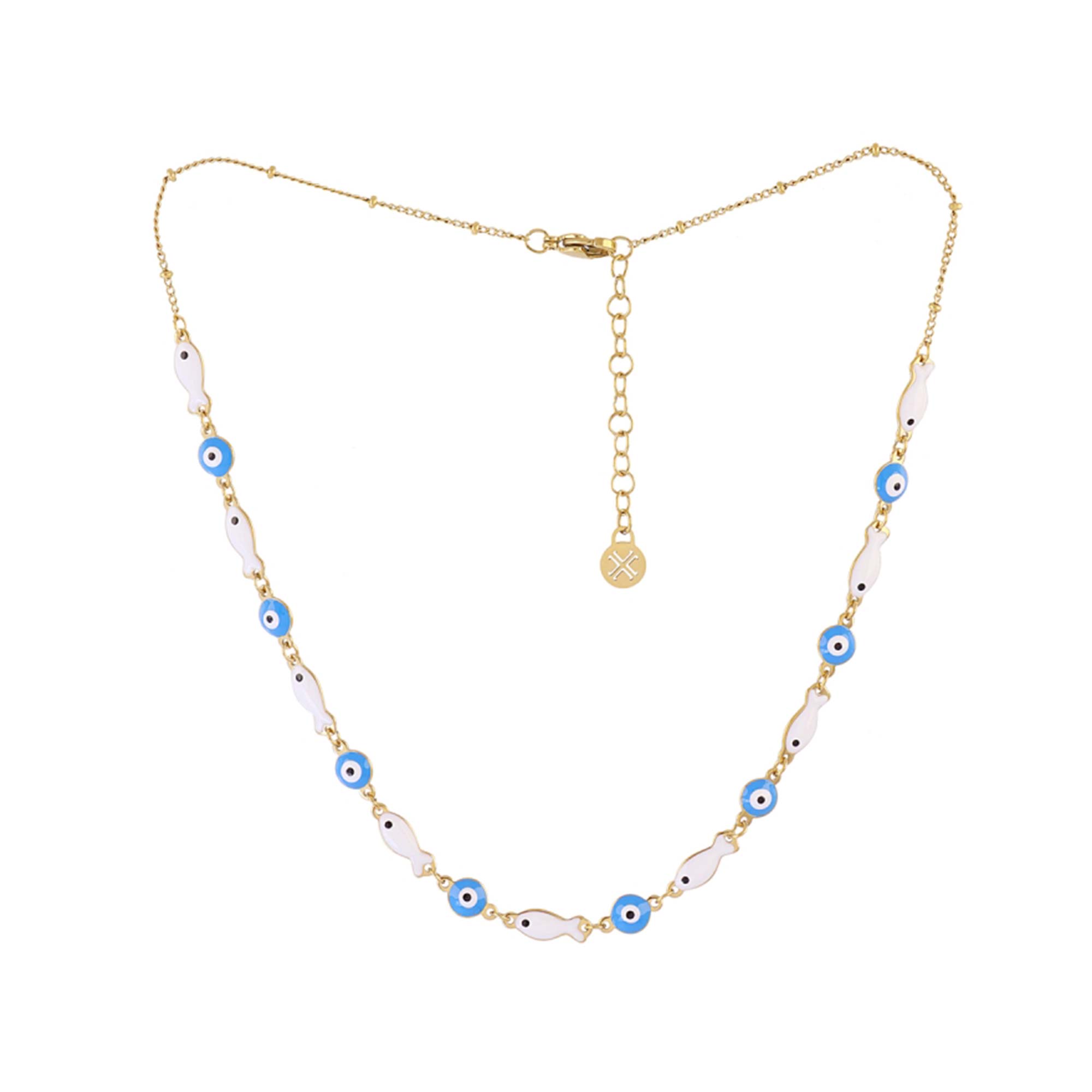 Collar Pescaitos Blancos Gold - Imagen 3