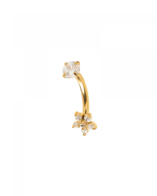 Piercing Ombligo Flower Gold