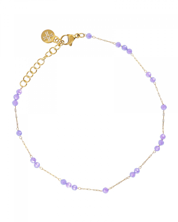 Tobillera Spirit Morada Gold