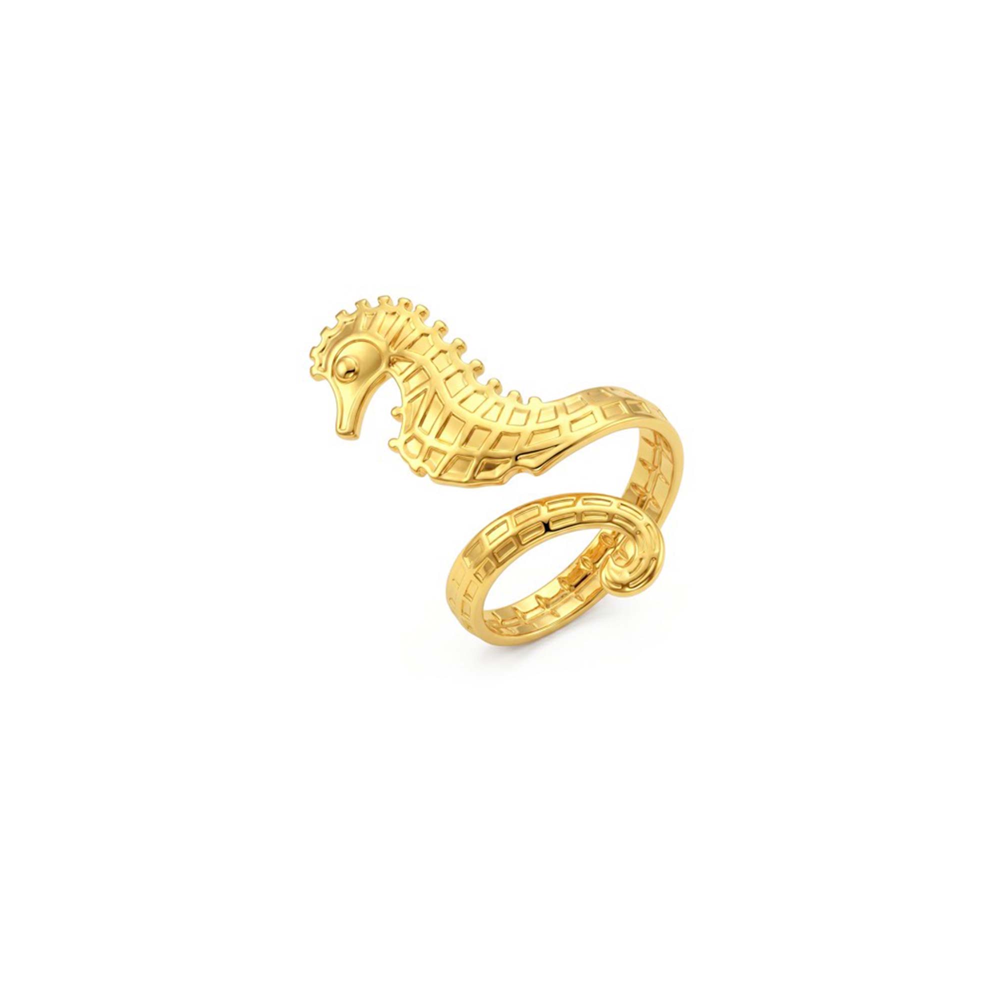 Anillo Caballito Mar Gold - Imagen 2