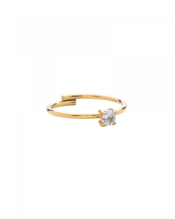 Anillo Cubic Zirconia Gold