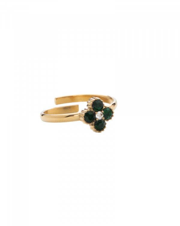 Anillo Perlee Verde Gold