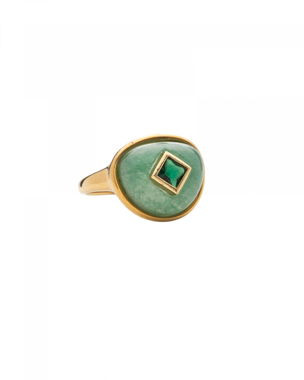 Anillo Romeo Green Gold