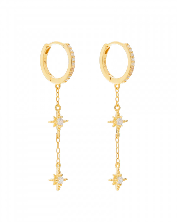Aro Doble Star Cadena Oro