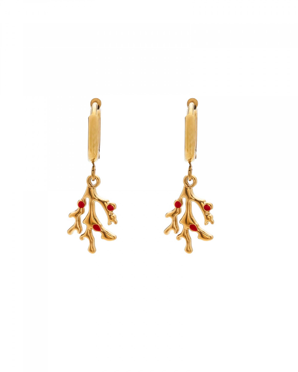 Aros Alga Roja Gold