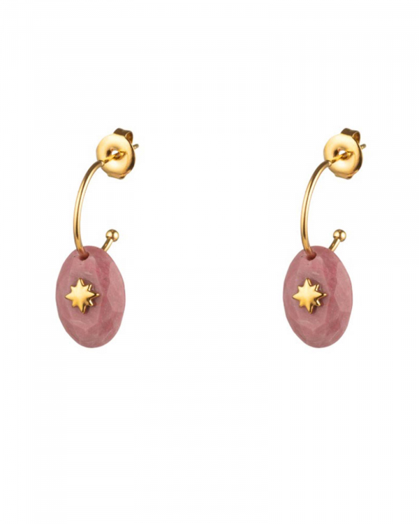 Aros Rodonita Star Gold