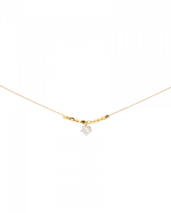 Collar Circonita Cubitos Gold