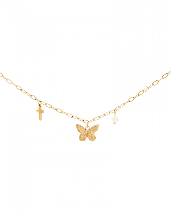 Collar Mariposa Cupe Gold