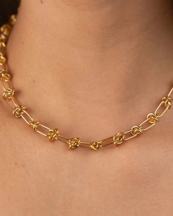 Collar Nudos Gold