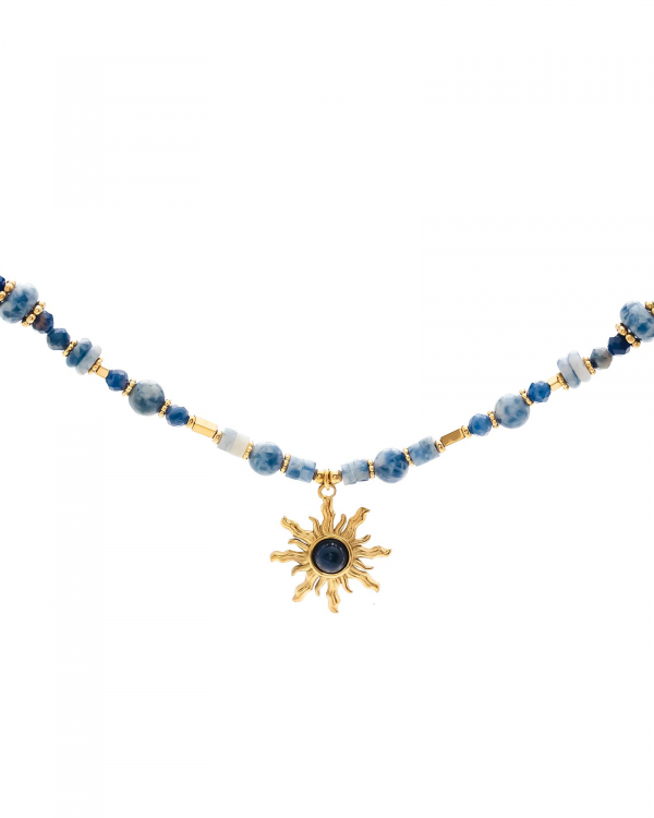 Collar Sol Blue Gold