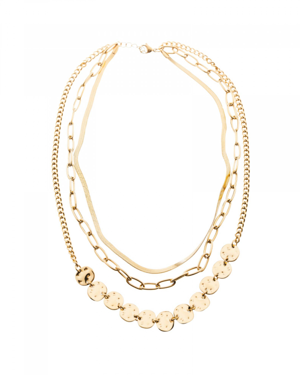 Collar Triple Placacha Gold