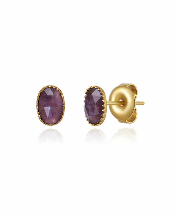 Pendientes Gea Amatista Gold
