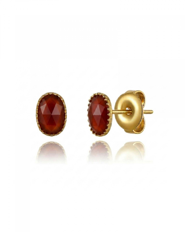Pendientes Gea Cornalina Gold