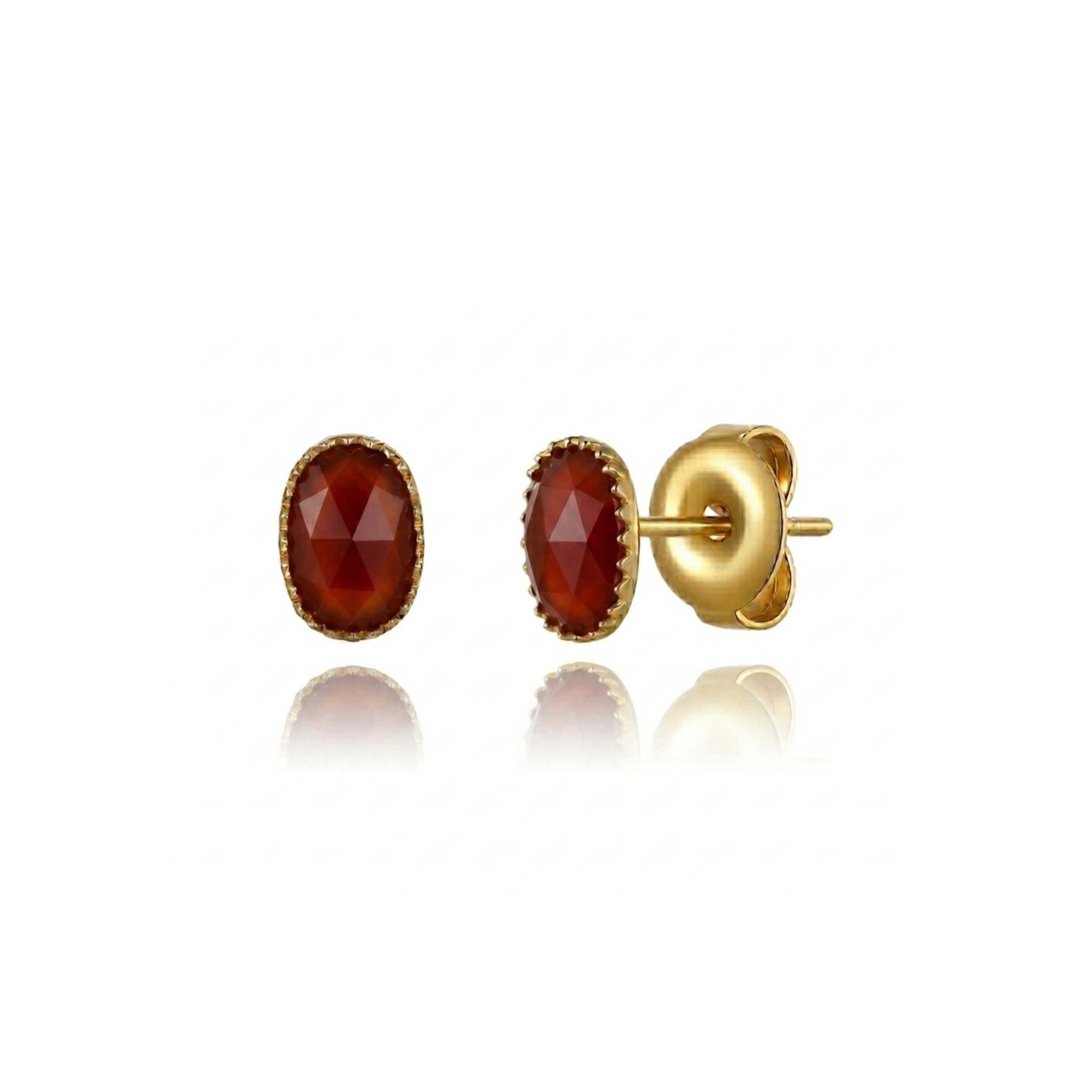 Pendientes Gea Cornalina Gold