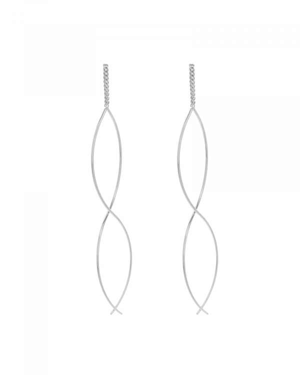 Pendientes Ondulantes Cadena Acero