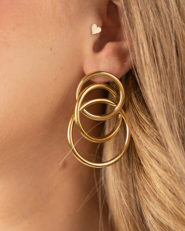 Pendientes Tricir Gold