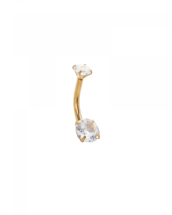 Piercing Ombligo Diamond Gold