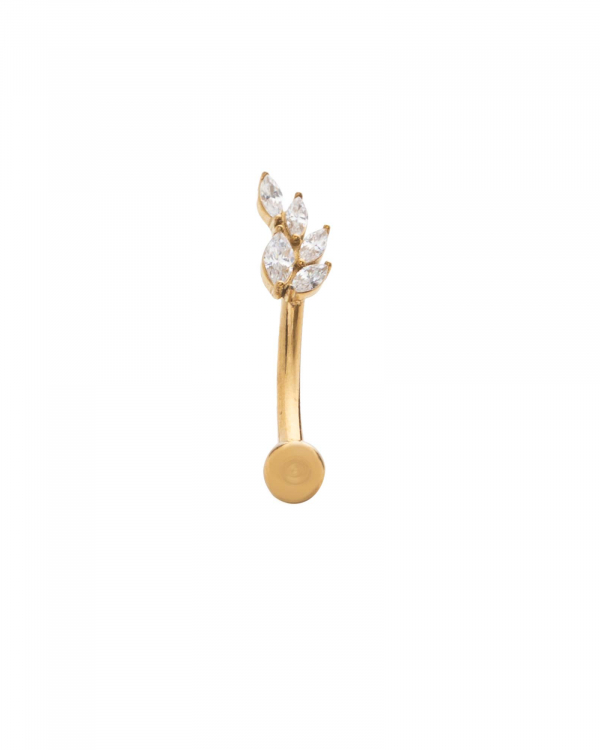 Piercing Ombligo Flora Gold