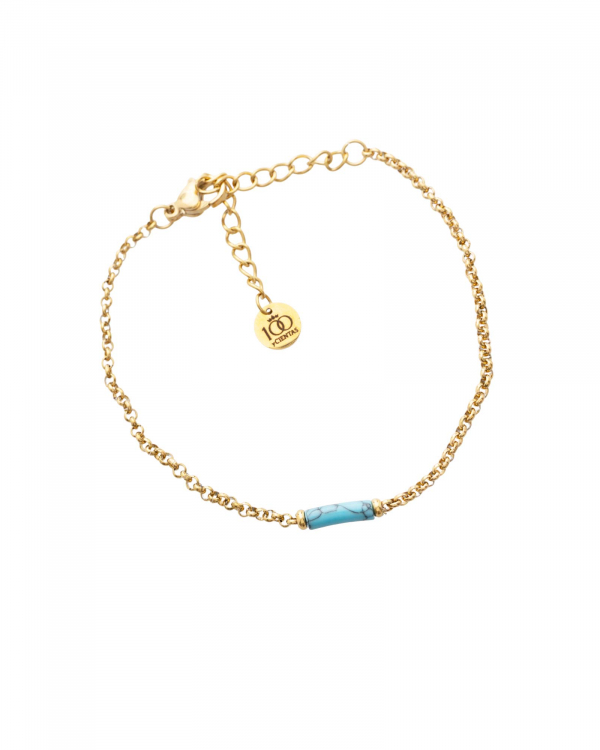Pulsera Cili Turquesa Gold