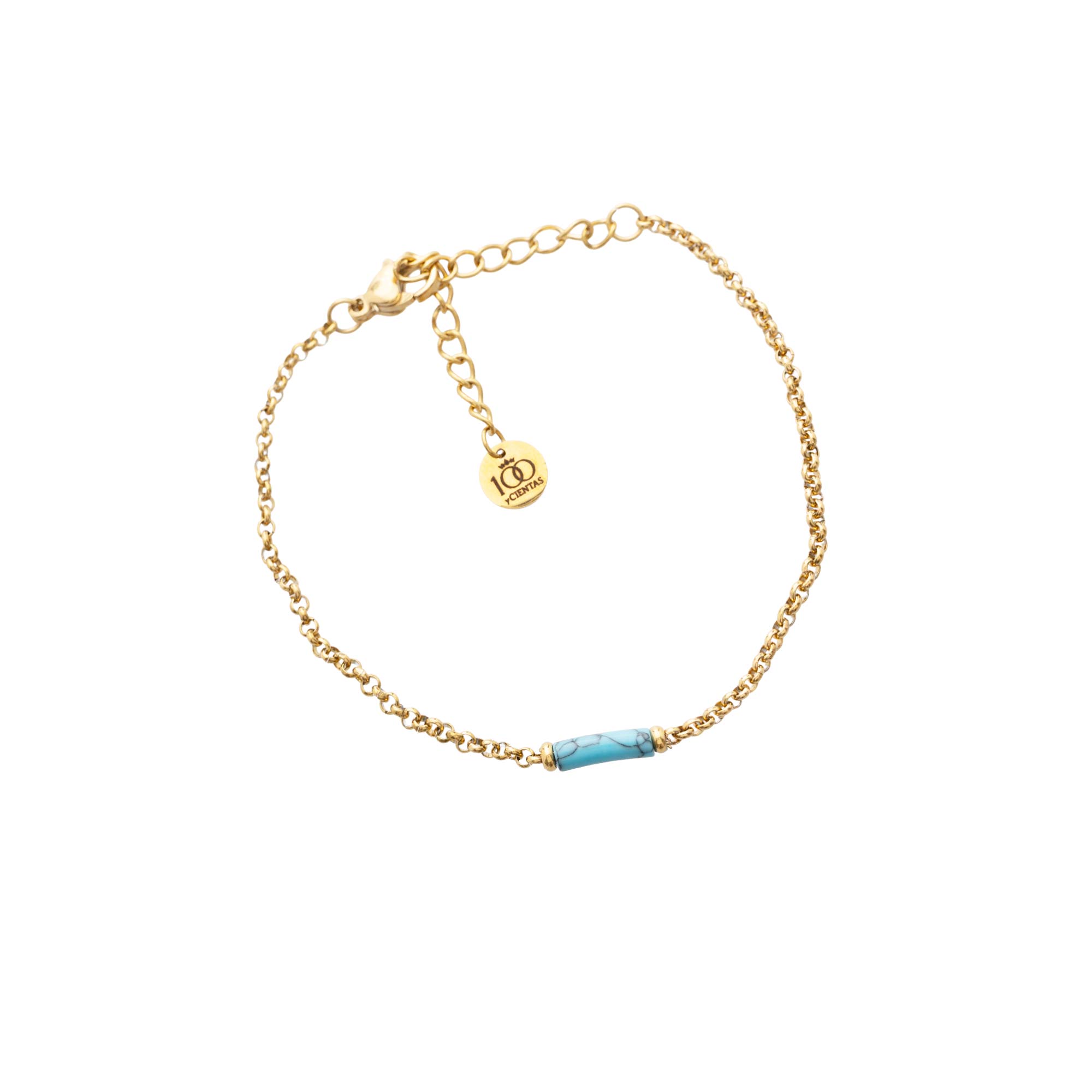Pulsera Cili Turquesa Gold