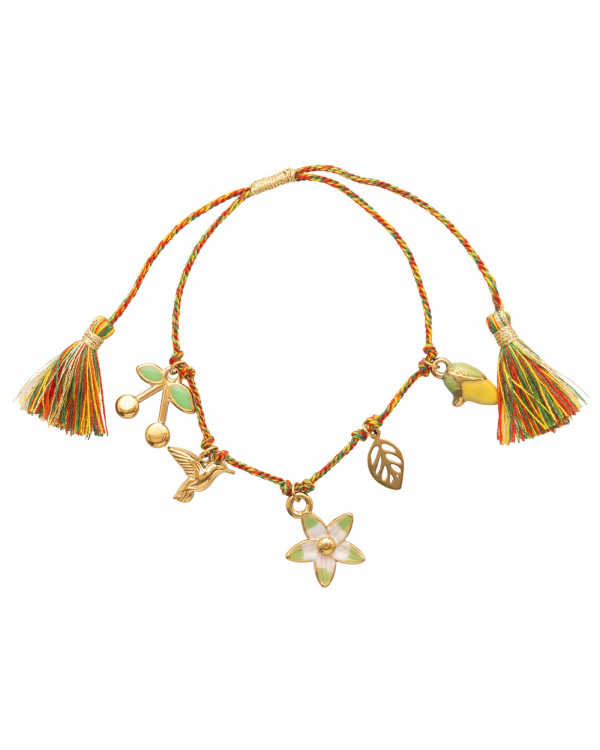 Pulsera Flor Limón Gold