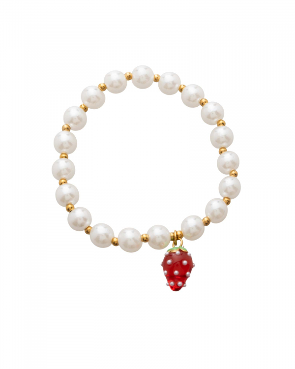 Pulsera Perlas Fresón Gold