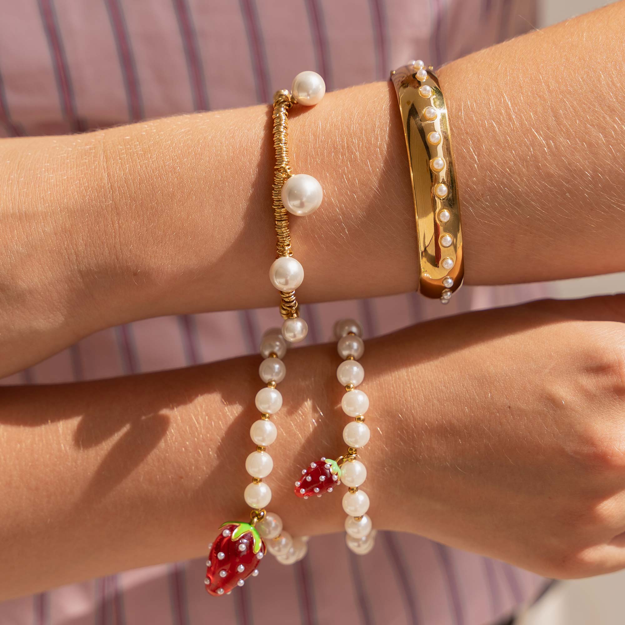 Brazalete Perlitas Gold - Imagen 2