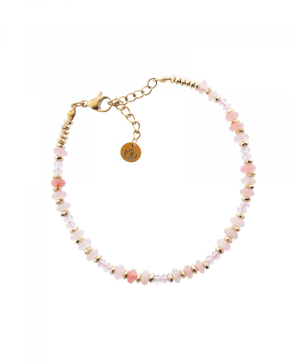 Pulsera Tura Cuarzo Rosa Gold