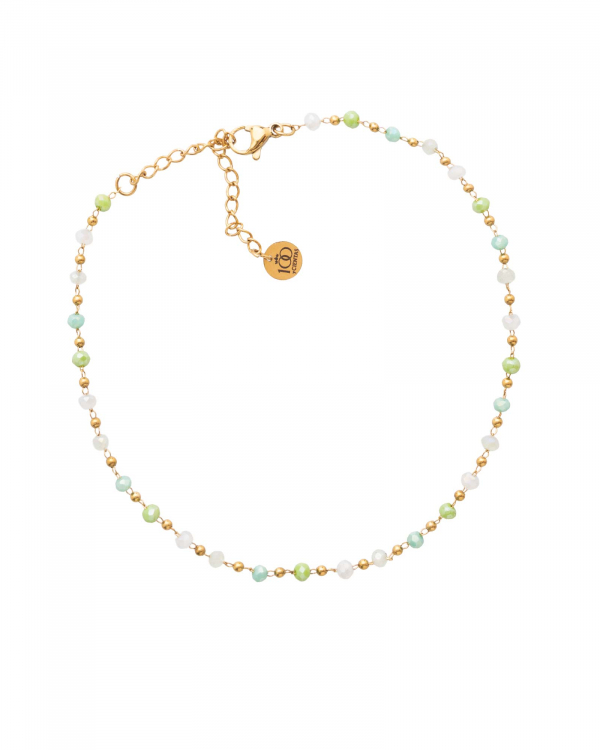 Tobillera Calcedonia Gold