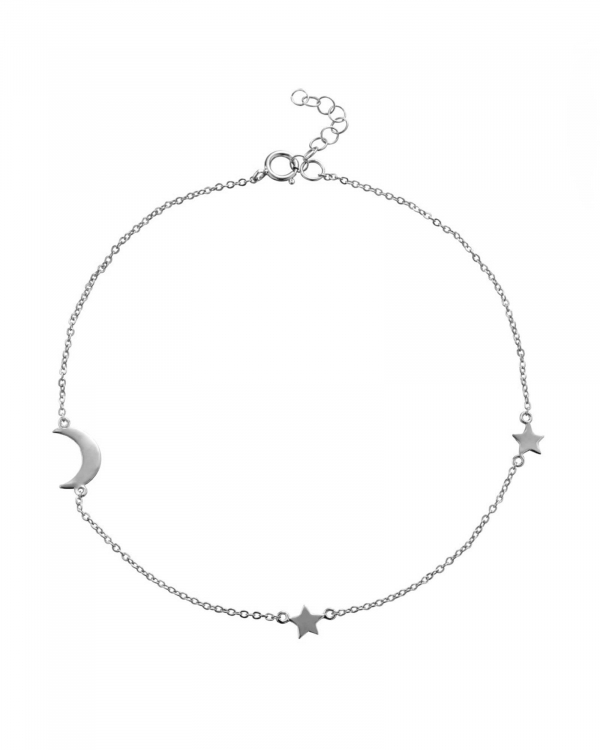 Tobillera Galaxia Plata