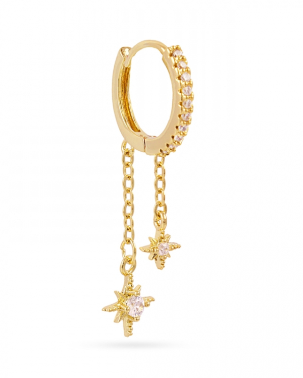 Aro Estrellas Cadenas Gold