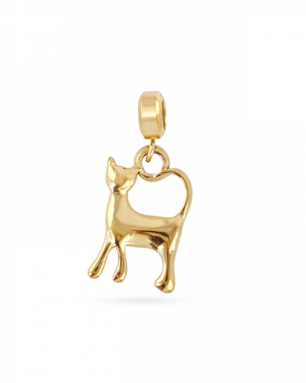 Charm Gatito Gold
