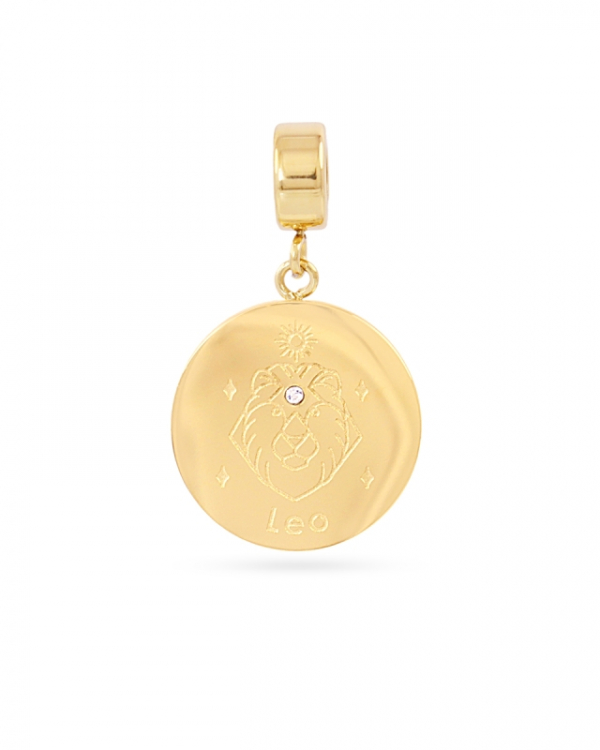 Charm Leo Gold