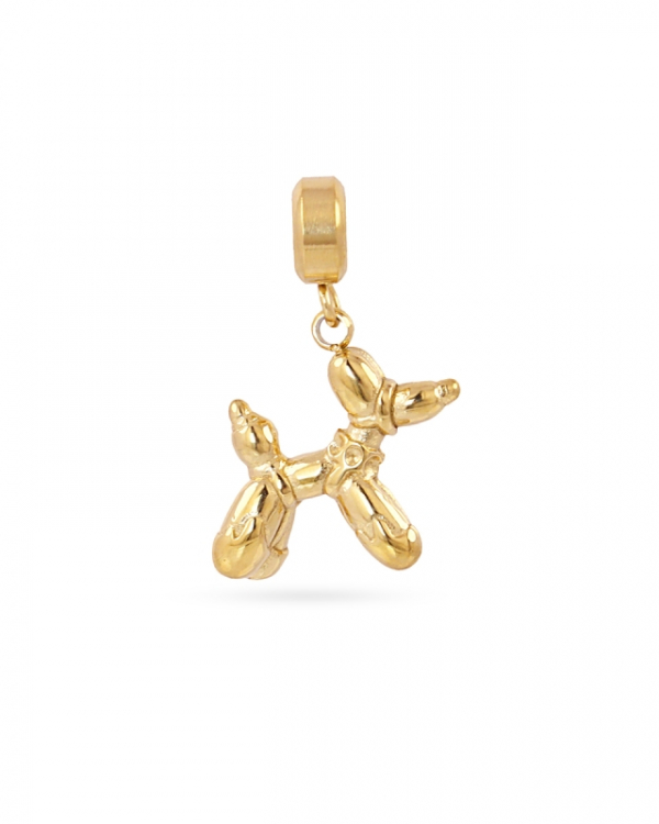 Charm Perro Globo Gold