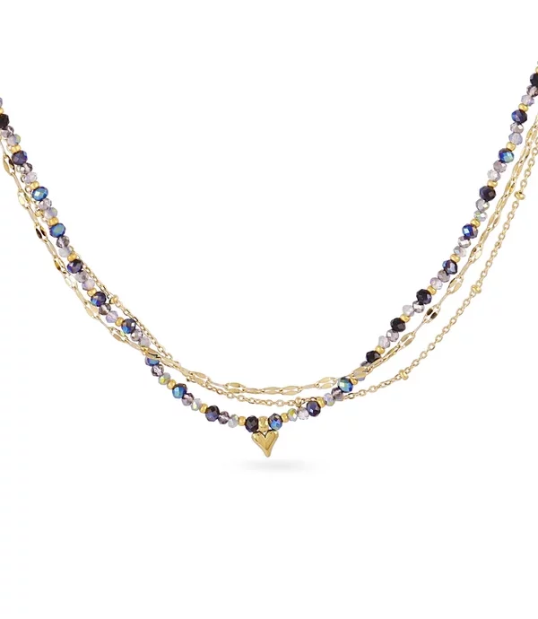 Collar Cuore Black Gold