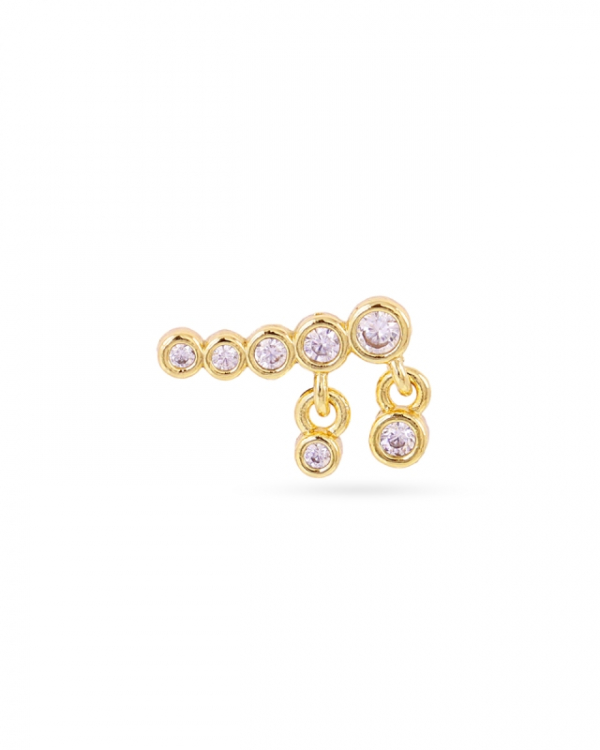 Piercing Ocho Circonitas Gold