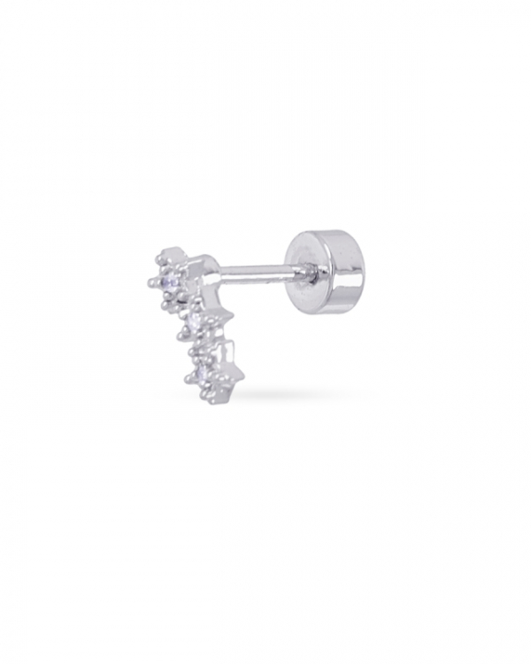 Piercing Triple Star Acero