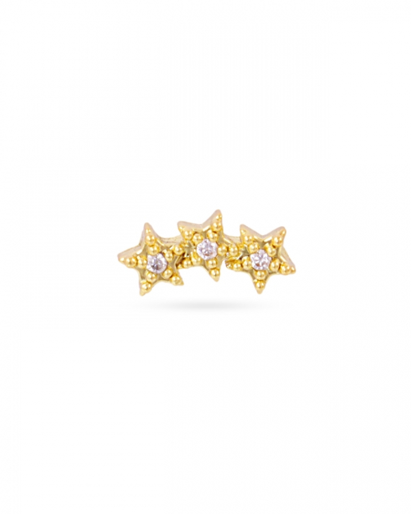 Piercing Triple Star Gold