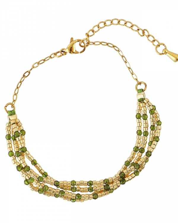 Pulsera Tihi Green Gold